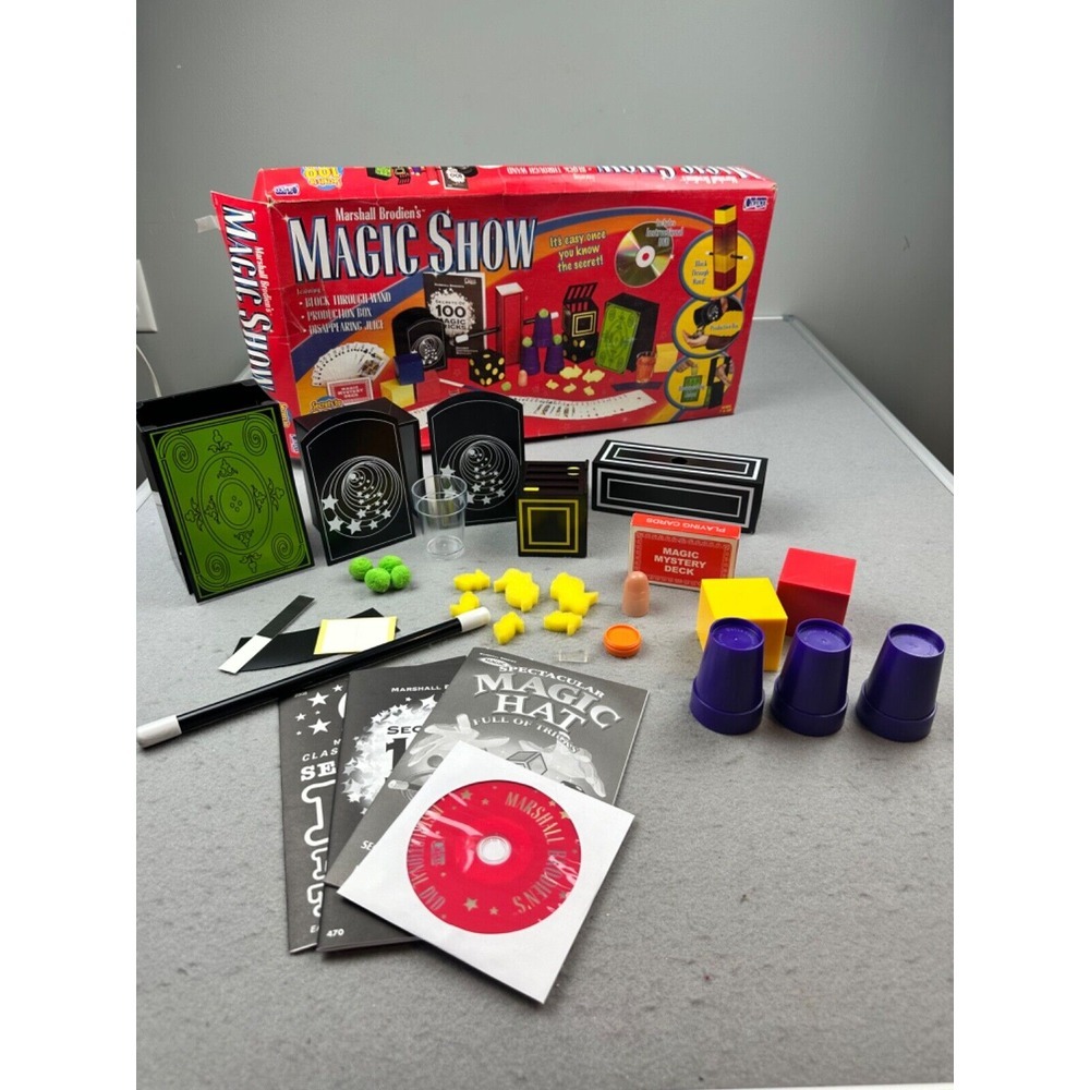 2005 Marshall Brodie's Magic Show 100 Amazing Trick Set with DVD New Opened